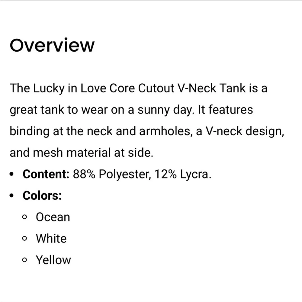 Lucky in Love Girls Core Cutout Blue Tank Top L 14 Tennis Athletic Aqua